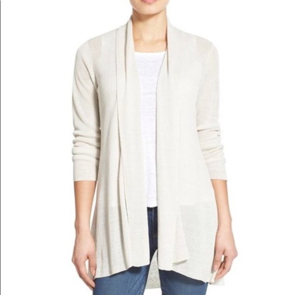 Eileen Fisher High Collar Cardigan